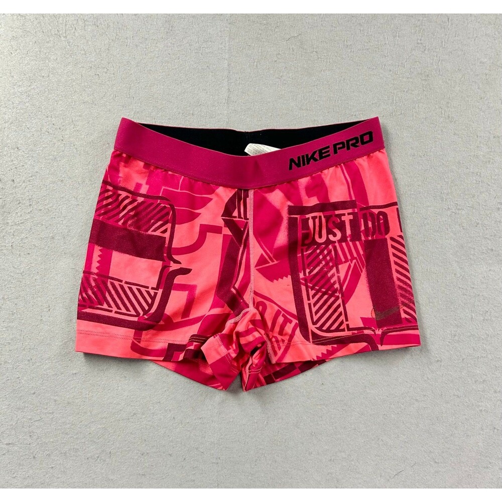 Nike Pro Women’s Red “Just Do It” Shorts